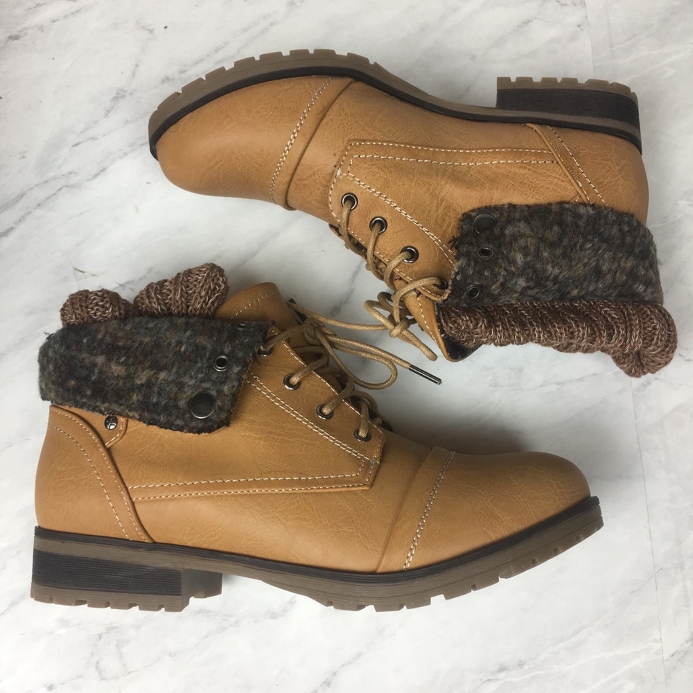 Refresh Wynne-01 Tan Ankle Boots/Booties Size 10